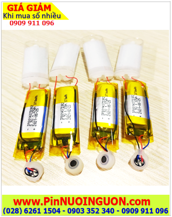 LiPolymer IP801437D3R2 _Pin sạc 3.7v 370mAh (Ngang14mmxdày8mmxdài 37mm) Pin Bluetooth, Loa,..