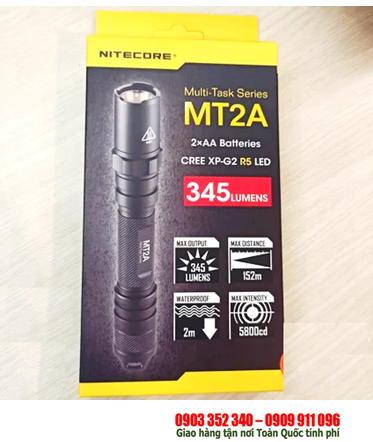 Nitecore MT21A, Đèn pin siêu sáng Nitecore MT21A bóng XP-E2 R2 với 260 lumens chiếu xa 200m chính hãng| HÀNG CÓ SẲN