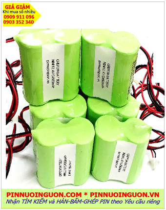 Pin sạc 2,4V-C2500mAh NiMh-NiCd, Pin sạc công nghiệp NiMh-NiCd 2,4V-C2500mAh chính hãng | có hàng sẳn