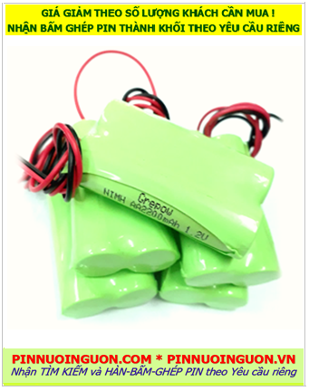 Pin sạc 2.4v AA2200mAh; Pin sạc NiMh NiCd 2.4v AA2200mAh; Pin sạc khối 2.4v AA2200mAh; Pin sạc công nghiệp 2.4v AA2200mAh