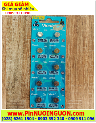 COMBO  mua 1vỉ=10viên Pin 1.5v alkaline Vinnic L736F, AG3, LR41 chính hãng _Giá chỉ 25.000đ/ Vỉ 10viên
