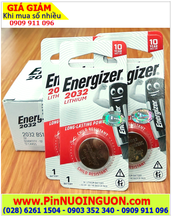 COMBO 1HỘP 12vỉ Pin Energizer CR2032 lithium 3V chính hãng  _Giá chỉ 212.000đ/HỘP 24viên