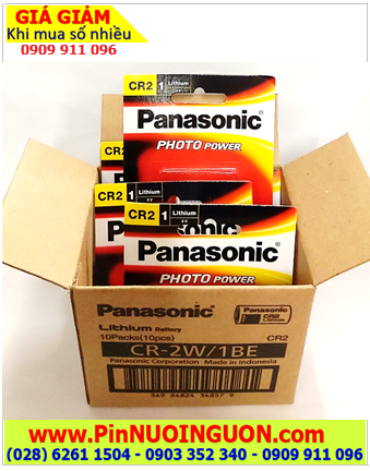 COMBO MUA 01HỘP 10vỉ Pin 3v lithium Panasonic CR2W/1BE (CR15H270) _Giá chỉ 819.000/hộp