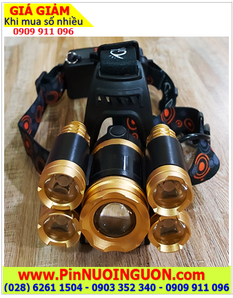DPNK-200 _Đèn pin đội đầu siêu sáng DPNK-200 với 5 bóng CREELED
