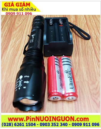 Ultrafire TM-E3, Đèn pin siêu sáng Ultrafire TM-E3 thấu kính lồi bóng Creeled siêu sáng| HÀNG CÓ SẲN