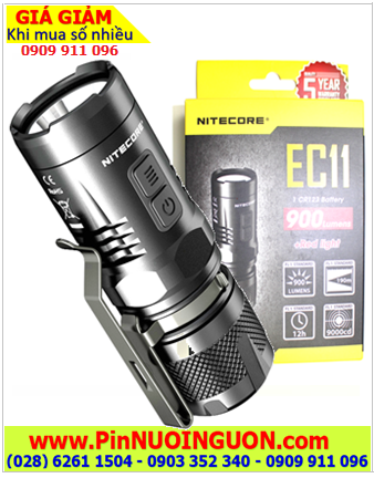 NItecore EC11, Đèn pin siêu sáng NItecore EC11 bóng XM-L2 U2 CREELED chuẩn FL1 quốc tế | HÀNG CÓ SẲN
