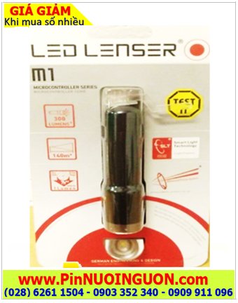 LED LENSER M1, Đèn pin siêu sáng LED LENSER M1 chính hãng với 300 Lumens chiếu xa 140m