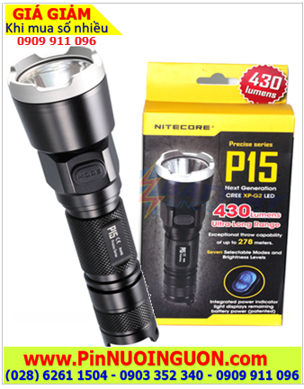 Nitecore P15, Đèn pin siêu sáng Nitecore P15 với 430Lumens bóng CREE XP-G2 (R5) chính hãng
