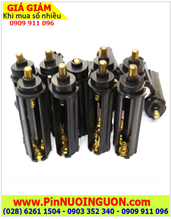 Ổ chứa 03 Pin (Đế chứa pin bỏ vào thiết bị), Ổ chứa 3 pin AAA dùng bỏ đèn pin hoặc thiết bị điện