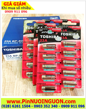 COMBO 1 HỘP 25 vỉ 5viên (125viên) Pin 12v Alkaline Toshiba A23 _Giá chỉ 2.275.000/HỘP 125viên