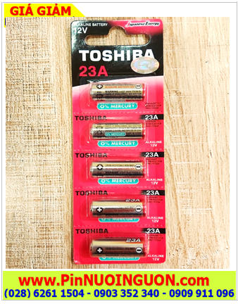 COMBO 1 vỉ 5viên Pin 12v Toshiba A23 (LRV08, 23A,A23S,L1028) Alkaline _Giá chỉ 99.000/Vỉ 5viên