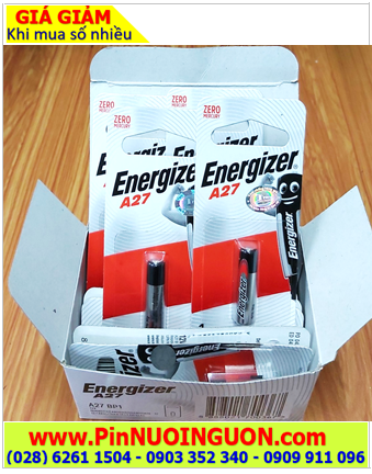 COMBO 1hộp 12vỉ 1viên Pin Remote 12v Energizer A27 27A MN27 27AE LR27 _Giá chỉ 276.000đ/HỘP 12vỉ