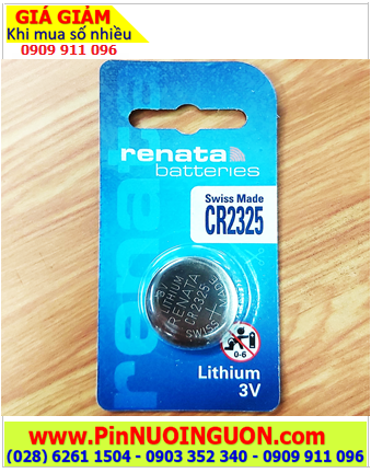 Pin CR2325 Pin Renata CR2325; Pin 3v lithium Renata CR2325 chính hãng / Loại Vỉ 1 viên
