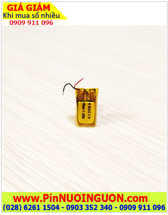 Lipo 501015, Pin sạc 3.7v Li-Polymer 501015 (50mAh, kích thước 5mmx10mmx15mm) /Sẳn mạch sạc
