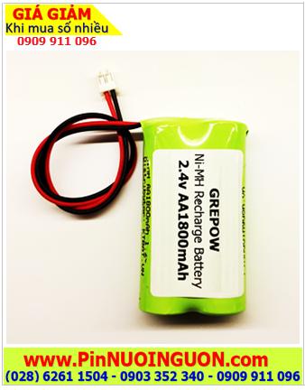 Pin đèn Exit thoát hiểm 2.4v AA1800mAh, Pin đèn sự cố khẩn cấp 2.4v AA1800mAh, Pin đèn PARAGON 2.4v AA1800mAh
