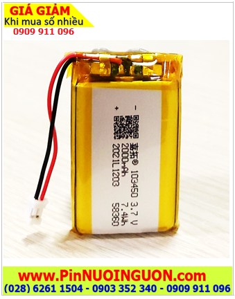 Pin FLYCAM Pin sạc 3.7v Lipolymer 103450 (2000mAh, 10mmx34mmx50mm) /Đã gắn sẳn mạch sạc