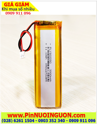Pin LOA bluetooth công nghệ Pin sạc 3.7v Li-Polymer 903090 (với 3000mAh, 9mmx30mmx90mm) /Đã gắn sẳn mạch sạc