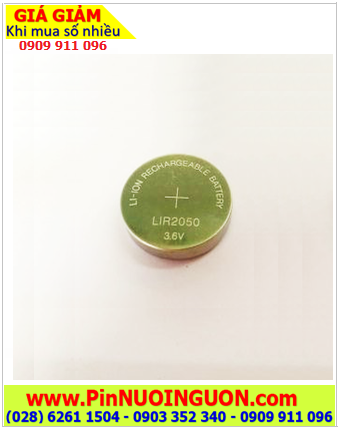 Pin LIR2050, Pin sạc Li-ion Lithium 3.6v LIR2050 (20mm x 5.0mm) chính hãng |TẠM HẾT HÀNG