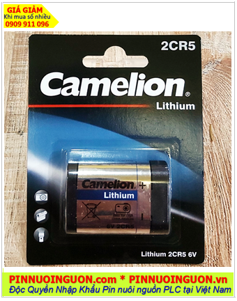  Camelion 2CR5, Pin 2CR5; Pin 6v lithium Camelion 2CR5 chính hãng (MẪU MỚI) /Loại vỉ 1viên