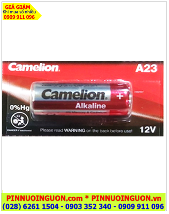 Camelion A23; Pin Remote điều khiển 12V CamelionA23, 23AE, MN23 chính hãng /Vỉ 1viên