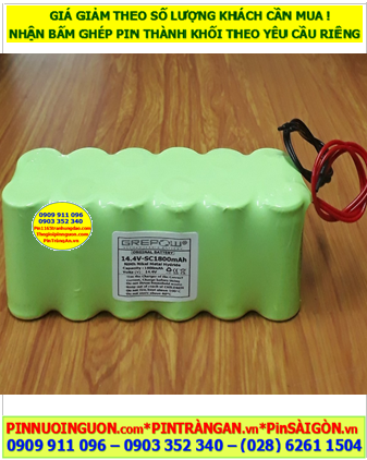 Pin sạc 14.4V-SC1800mAh, Pin sạc NiMh 14.4V-SC1800mAh, Pin sạc chất lượng cao GREPOW 14.4V-SC1800mAh