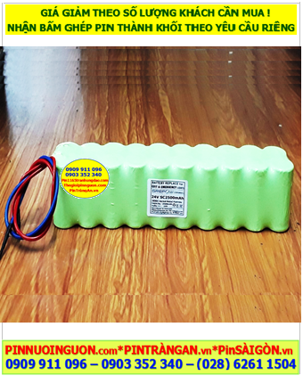 Pin sạc 24v-SC2500mAh, Pin sạc công nghiệp NiMh 24v-SC2500mAh, Pin sạc NiMh 24v-SC2500mAh chính hãng