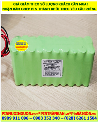 Pin sạc 24v-AA2500mAh, Pin sạc NiMh 24v-AA2500mAh, Pin sạc công nghiệp 24v-AA2500mAh chính hãng