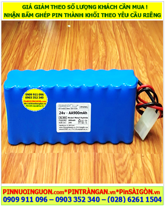 Pin sạc 24v-AA900mAh, Pin sạc NiMh 24v-AA900mAh, Pin sạc công nghiệp GREPOW 24v-AA900mAh chính hãng