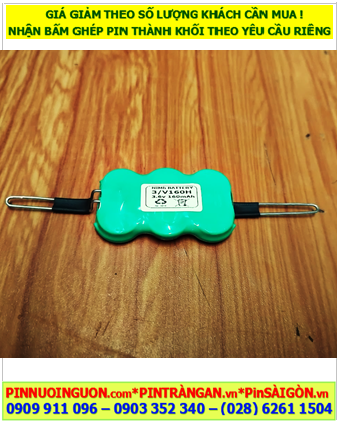 Pin sạc 3/V160H, Pin sạc NiMh 3.6V-160mAh, Pin nuôi nguồn NiMh 3/v160h 3.6V-160mAh chính hãng 