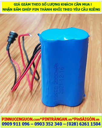 Pin sạc 7.4v-2000mAh, Pin sạc 7.2v-2000mAh, Pin sạc Lithium 18650-7.4v-2000mAh /Nhận ghép pin