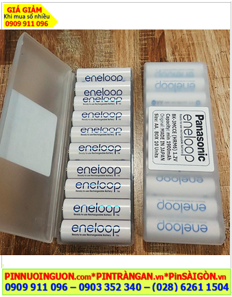 Panasonic Eneloop BK-3MCCE (Box/Hộp 10viên) Pin sạc AA1900mAh 1.2v _Xuất xứ Nhật /BH 6tháng
