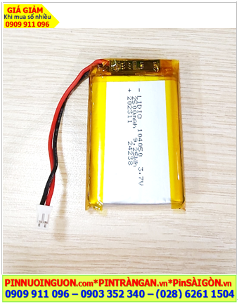 Lipolymer 104050, Pin sạc 3.7v Li-polymer 104050 (10mmx40mmx50mm) 2500mAh /Đã có mạch sẳn