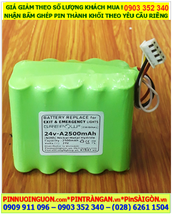 Pin sạc 24v-A2500mAh, Pin sạc NiMh 24v-A2500mAh, Pin sạc công nghiệp GREPOW 24v-A2500mAh chính hãng