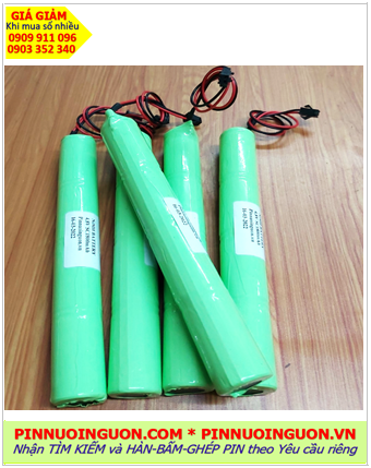 Pin đèn Exit thoát hiểm 4.8v-SC1800mAh, Pin đèn sự cố khẩn cấp 4.8v-SC1800mAh, Pin sạc NiMh 4.8v-SC1800mAh