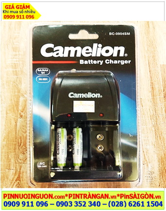 Camelion BC-0904SM Bộ sạc kèm 2Pin sạc Camelion AlwaysReady NH-AAA1100ARBP2 1.2v