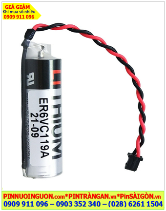 Toshiba ER6VC119A (chuẩn Châu Âu EU), Pin PLC Toshiba ER6VC119A AA2000mAh 3.6v, Xuất xứ NHẬT 