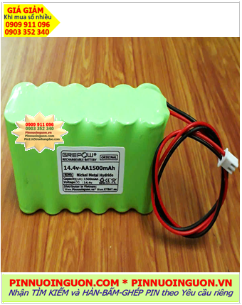 Pin sạc 14.4v-AA1500mAh, Pin sạc NiMh 14.4v-AA1500mAh, Pin sạc GREPOW 14.4v-AA1500mAh chính hãng