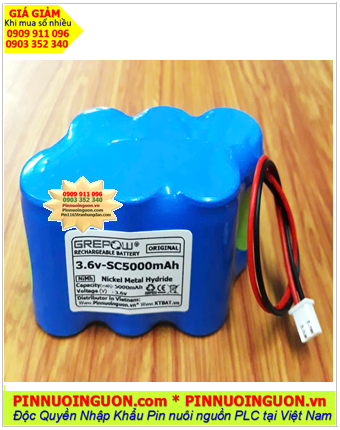 Pin sạc 3.6v-SC2500mAh, Pin sạc NiMh 3.6v-SC2500mAh, Pin sạc công nghiệp 3.6v-SC2500mAh