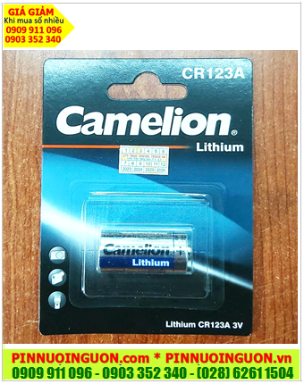 Camelion CR123A _CR17345; Pin Camelion CR123A-BP1 PhotoLithium 3.0v chính hãng (Vỉ 1viên)