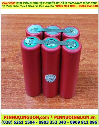Pin sạc Lithium 7.4v-7800mAh, Pin sạc SANYO UR18650-7.4v-7800mAh chính hãng