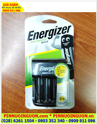 Energizer CHVC5; Máy sạc pin Energizer CHVC5 _Sạc được 1,2,3,4 pin AA-AAA (Công sạc USB) _Mẫu mới